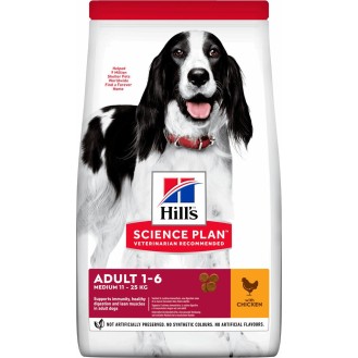 Hill's Science Plan Adult Medium 14kg Dry Food for Medium Breed Adult Dogs Diet with Chicken