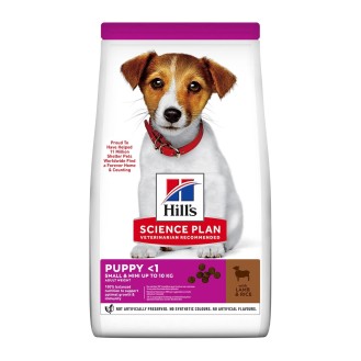 Hill's Science Plan Puppy <1 Small & Mini 1.5kg Dry Food for Small Breed Puppies with Lamb / Rice
