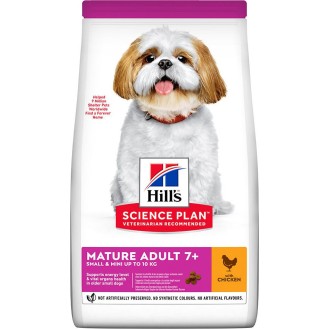 Hill's Science Plan Mature Adult 7+ Small & Mini 300gr Dry Food for Adult Small Breed Dogs with Chicken / Rice
