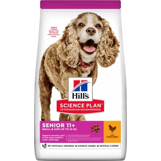Hill's Science Plan Senior 11+ Small & Mini 1.5kg Dry Food for Senior Small Breed Dogs with Chicken