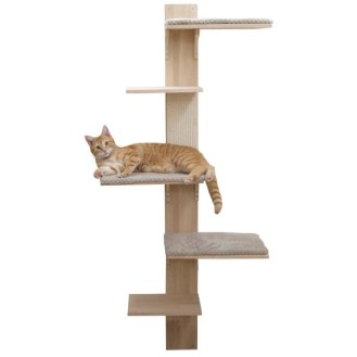 Wall-Mounted Cat Tree Timber